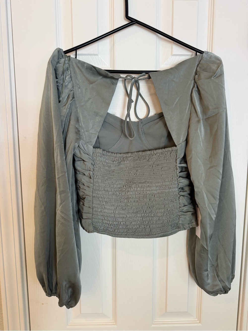 Astr Sage Long Puff-Sleeve Sweetheart Bustier Top - Women - Picture 4 of 6